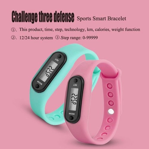 Digital LCD Silicone Band Pedometer 8