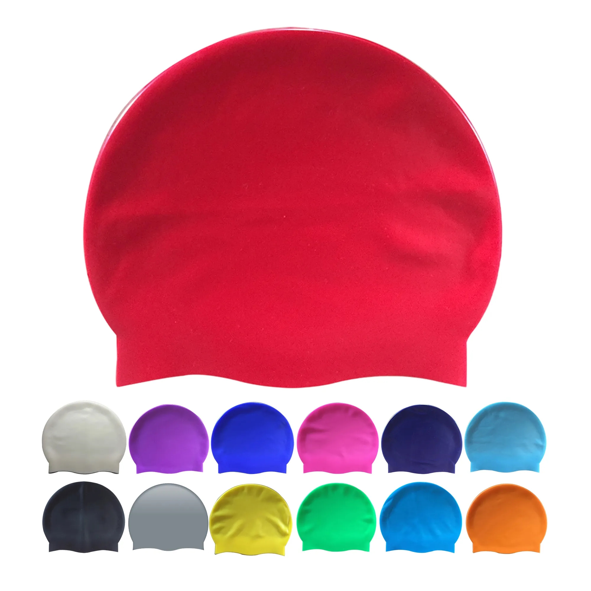9 Inch Silicone Swimming Cap Swim 9