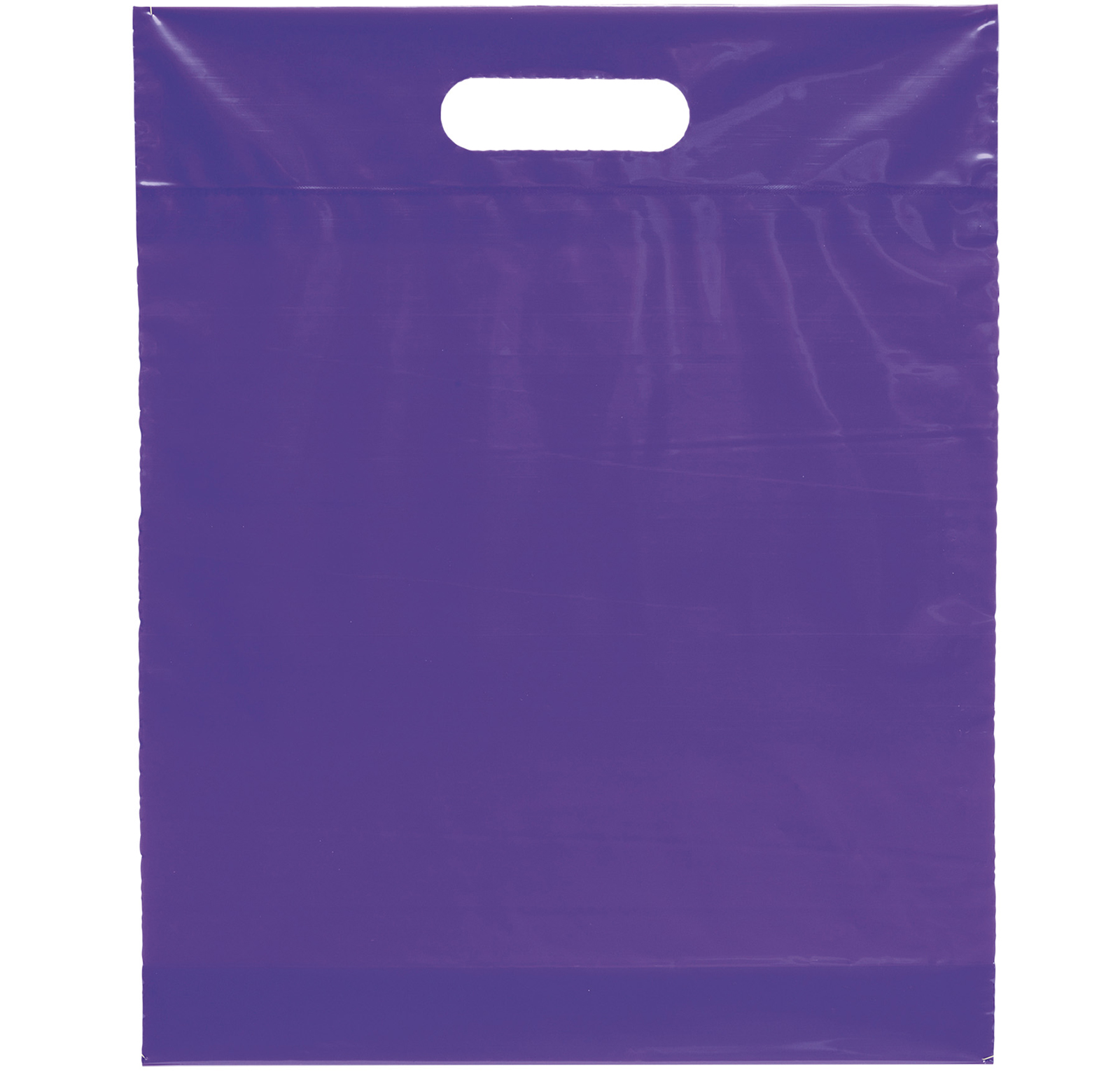 Die Cut Handle Bag - 12W x 15H x 3 - Flexo Ink Print 23