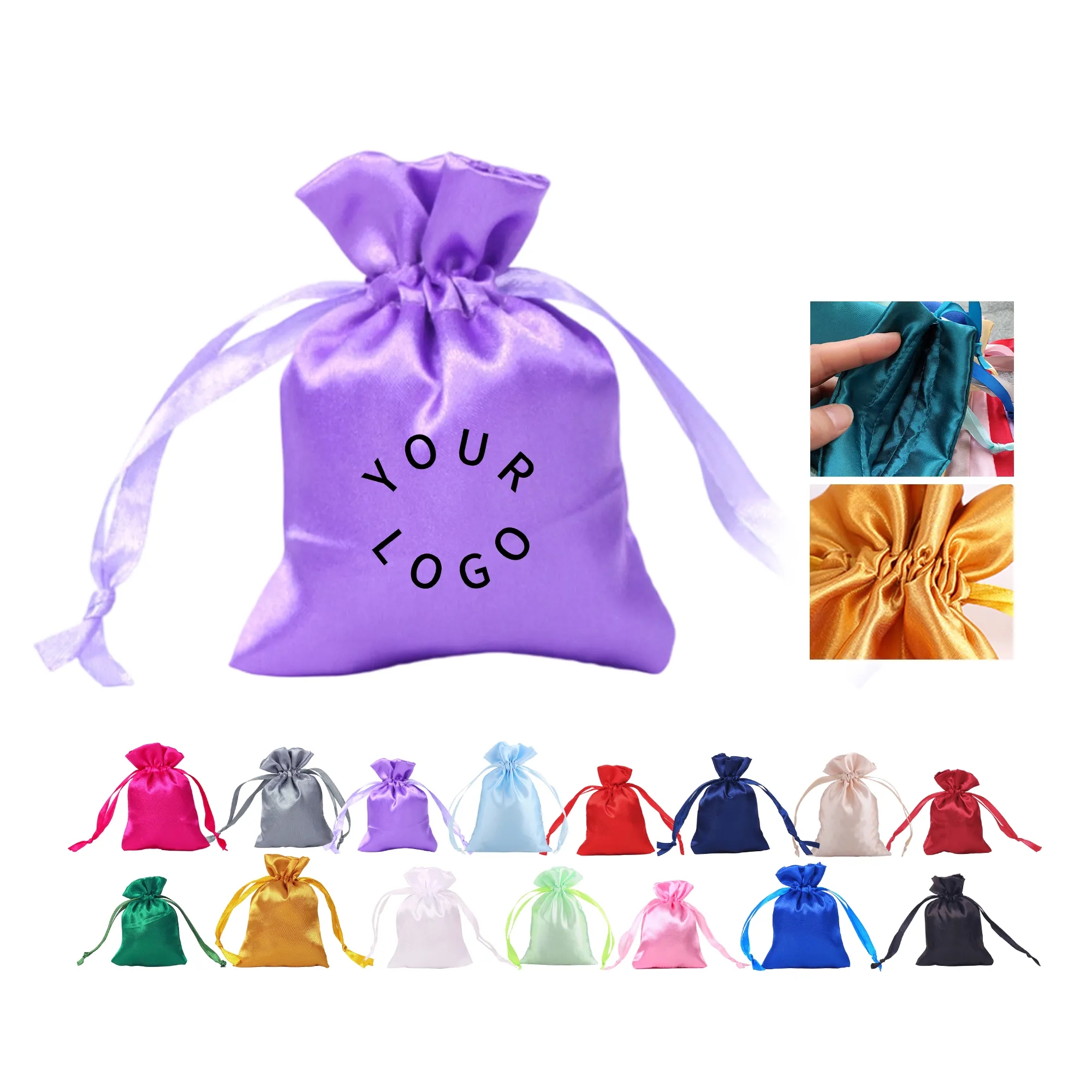 Silk Drawstring Gift Bags 2
