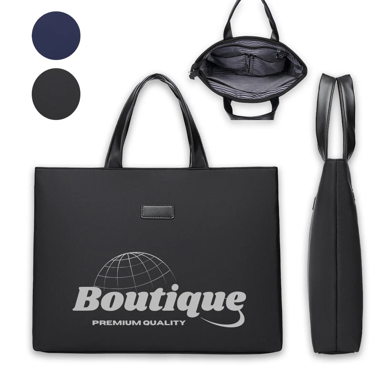 A4 Briefcases Document Portable Business Conference Bag 8