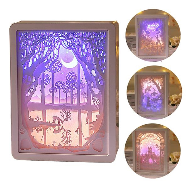 3D Paper Carving Lamp 2