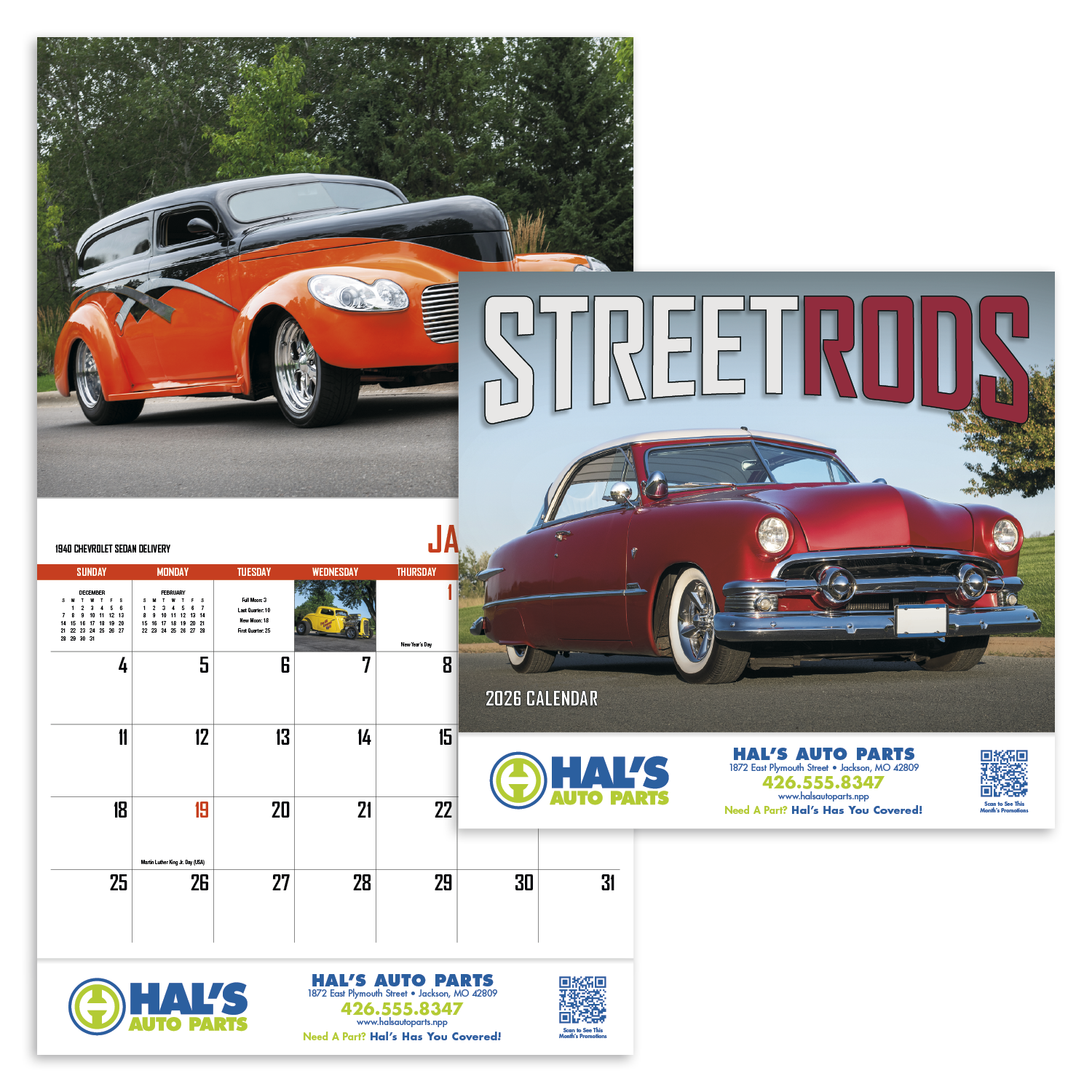 HotLine® Products Street Rod Fever Appointment Calendar - Stapled 64