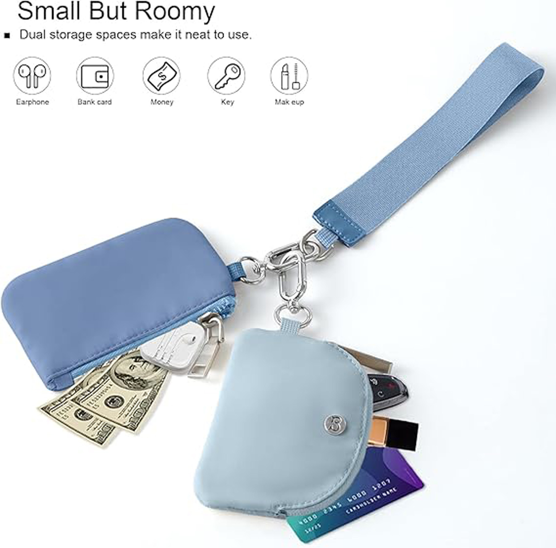 Simple Keychain Card Bag/Nylon Coin Purse 2