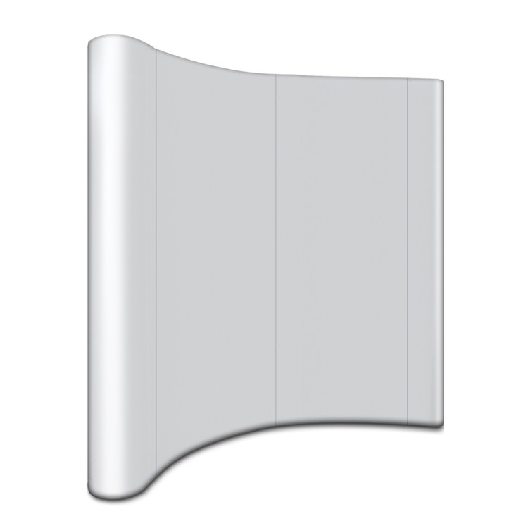 Curved Back Wall modular display - 8' x 8' 2