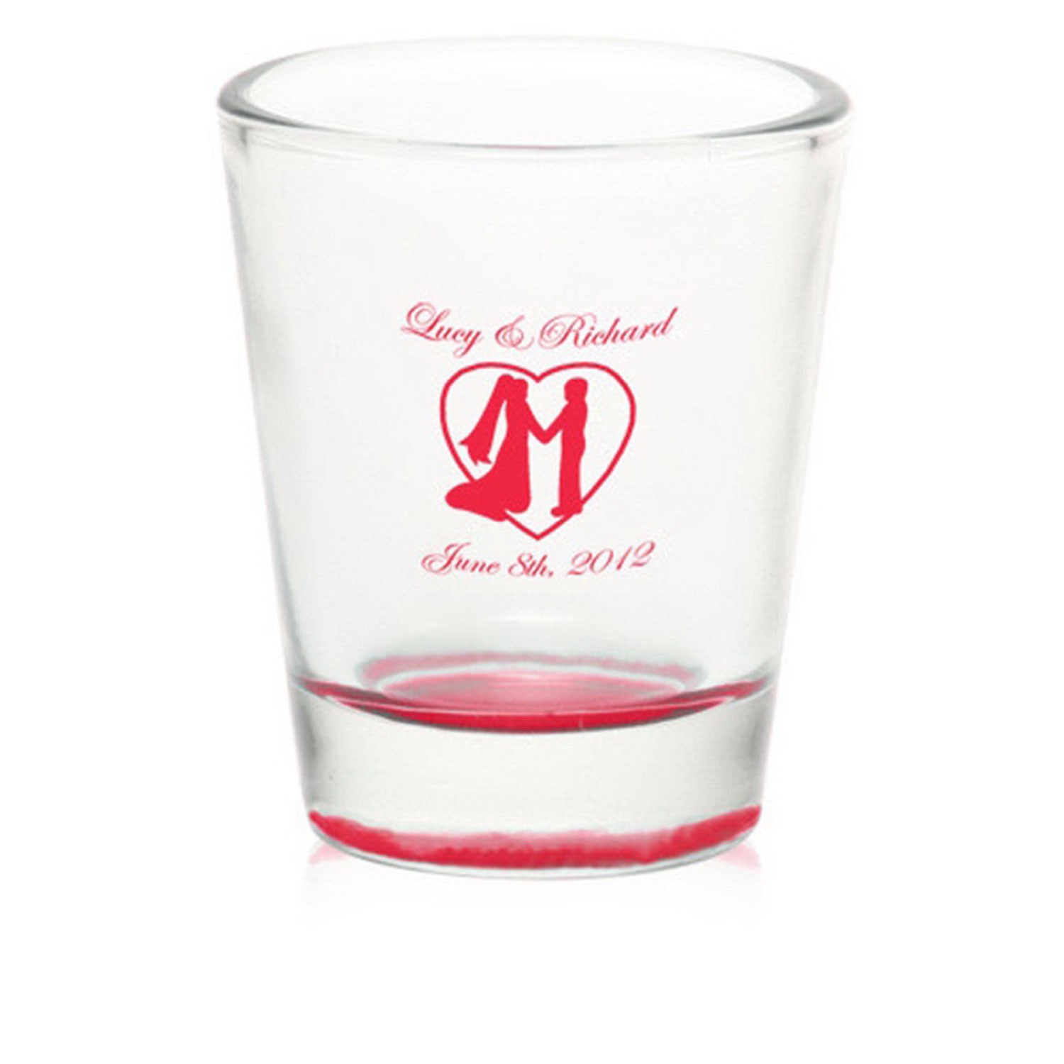 Custom 1.75 oz. Shot Glass w/ optional Bottom Color 10