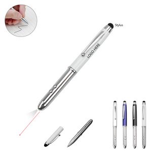 3 In 1 Stylus Tip Ballpoint Metal Pen With LED 14