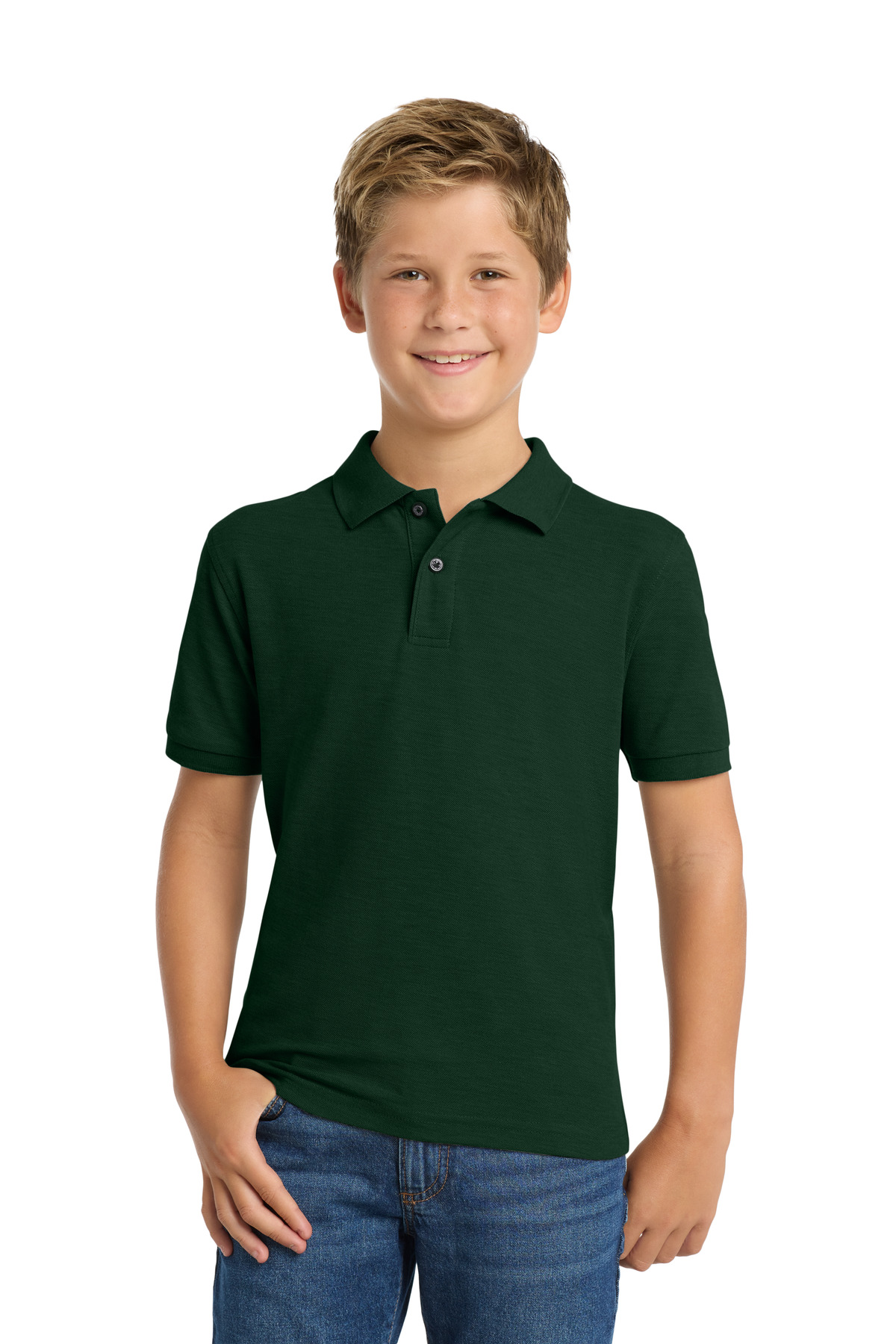 Port Authority Youth Silk Touch Polo. Y500 85
