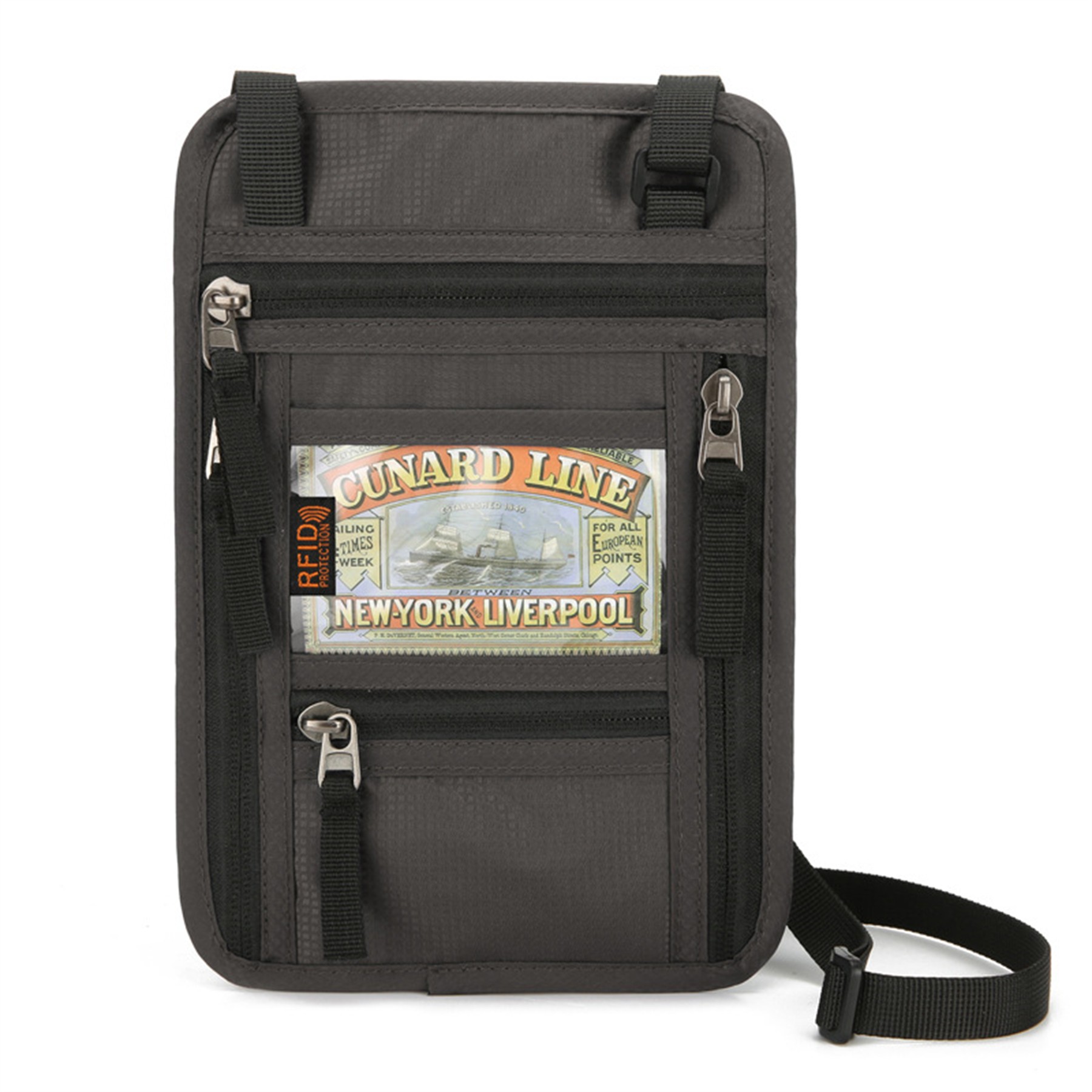 Travel Neck Wallet Passport Holder with RFID Blocking 7