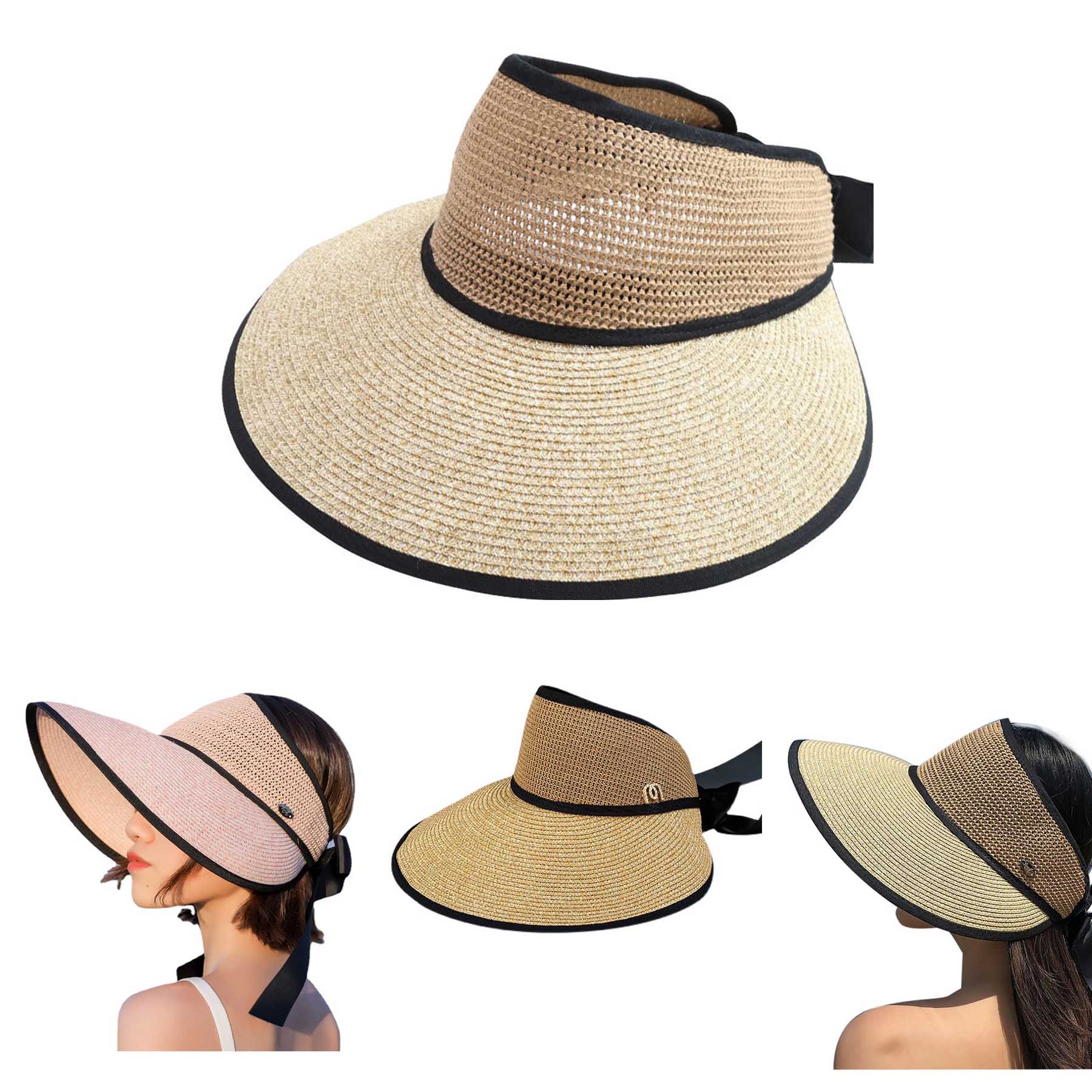 Topless Breathable Large-brimmed Sun Hat 2