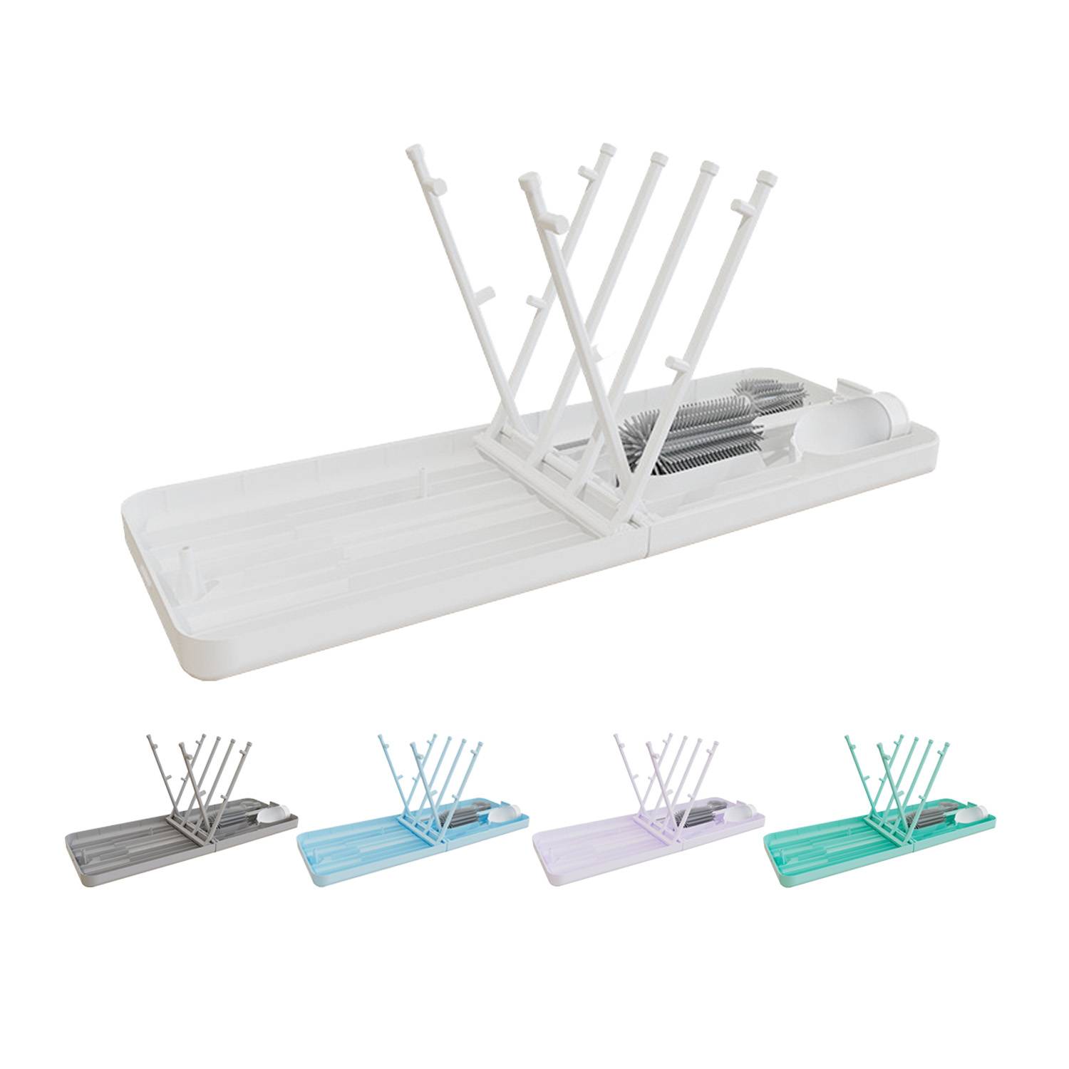6 in 1 Foldable Silicone Baby Bottle Cleaning Kit 4