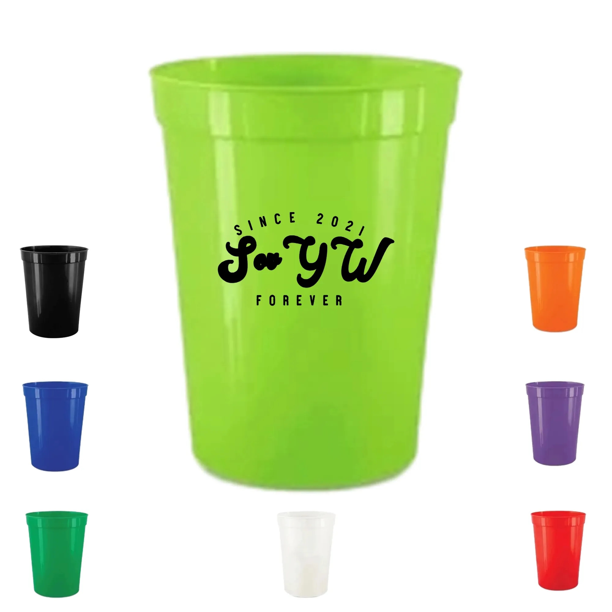 16 oz Reusable Plastic Stadium Party Cups