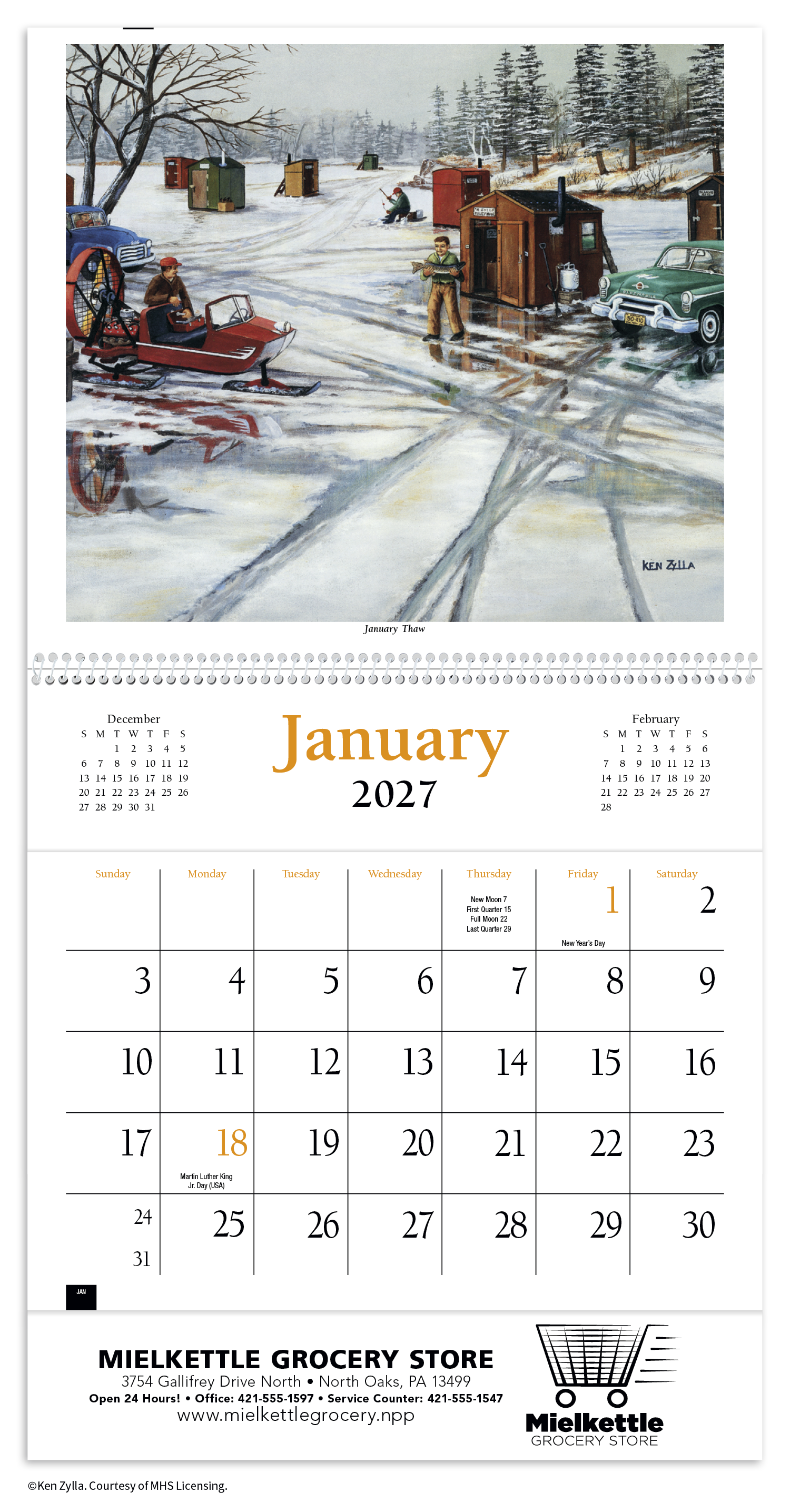 HotLine® Products America Remembered Pocket Calendar 43