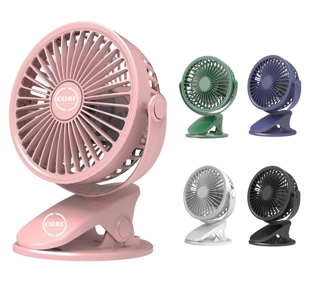 Portable Clip On - 2000Mah Battery Rechargeable Fan 1