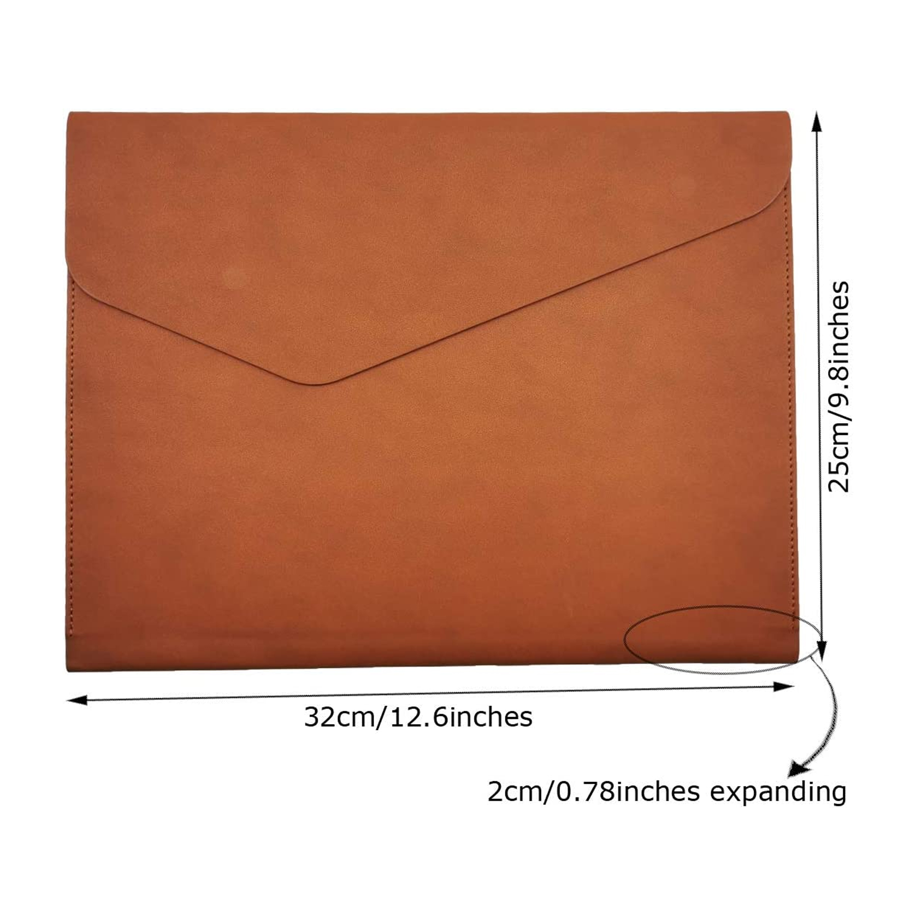 PU Leather A4 File Folder with Invisible Magnetic Closure 2