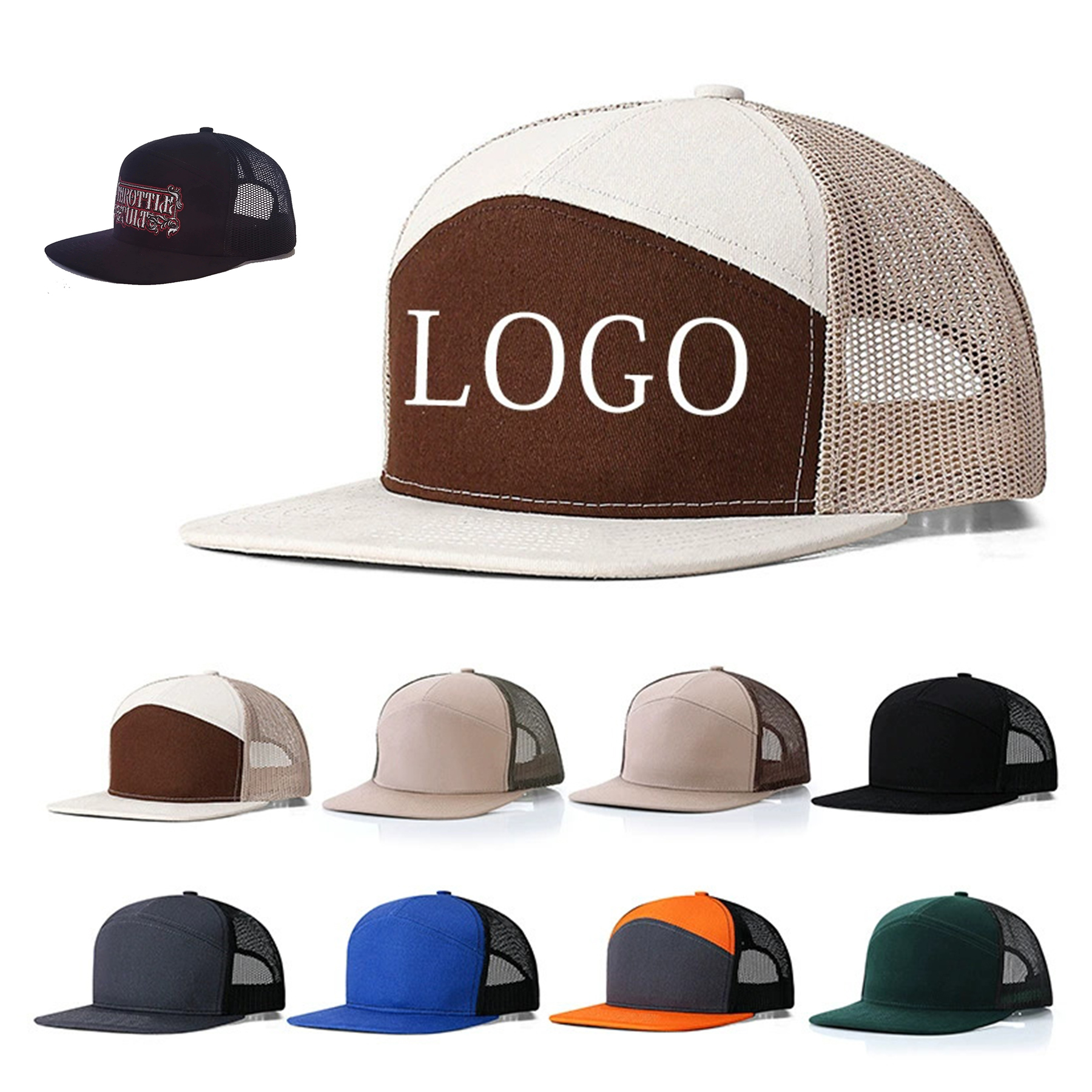 Trucker Hat Stretch Mesh Back Adjustable Snapback Closure 4