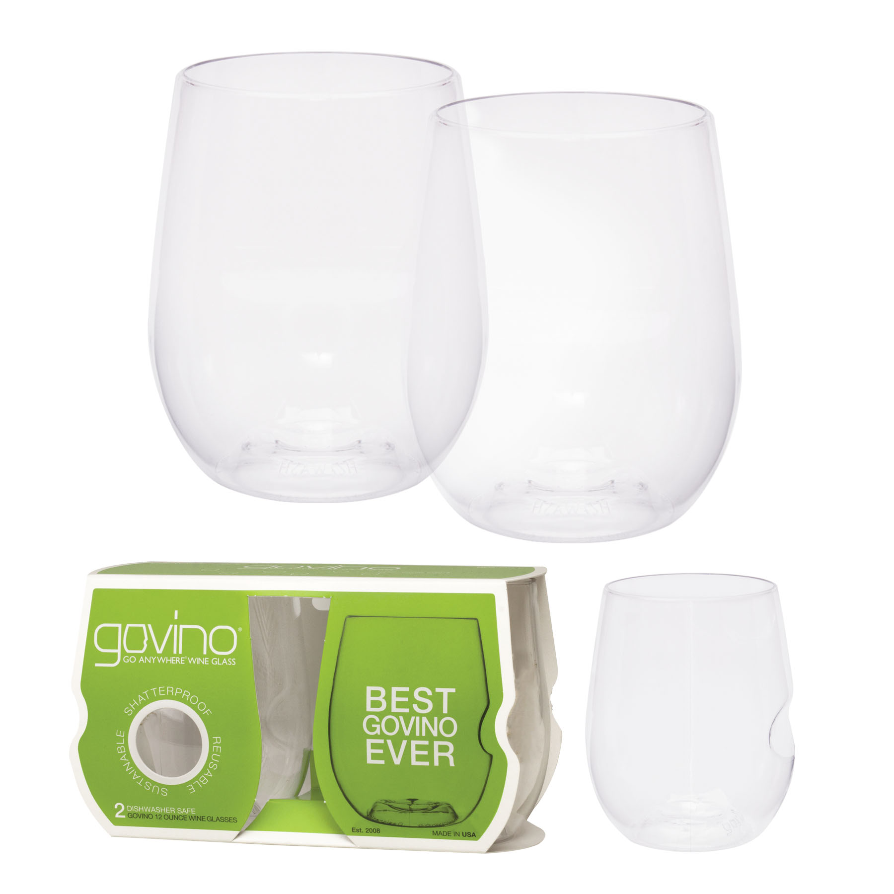 Dishwasher Safe Govino® 12oz Wine/Cocktail Glass 2 Pack 5