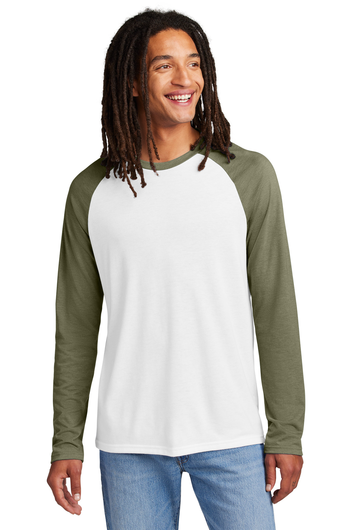 Allmade Unisex Tri-Blend Long Sleeve Colorblock Raglan AL6009 52