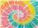 Unisex Multi-Color Tie-Dyed T-Shirt - 1000 18