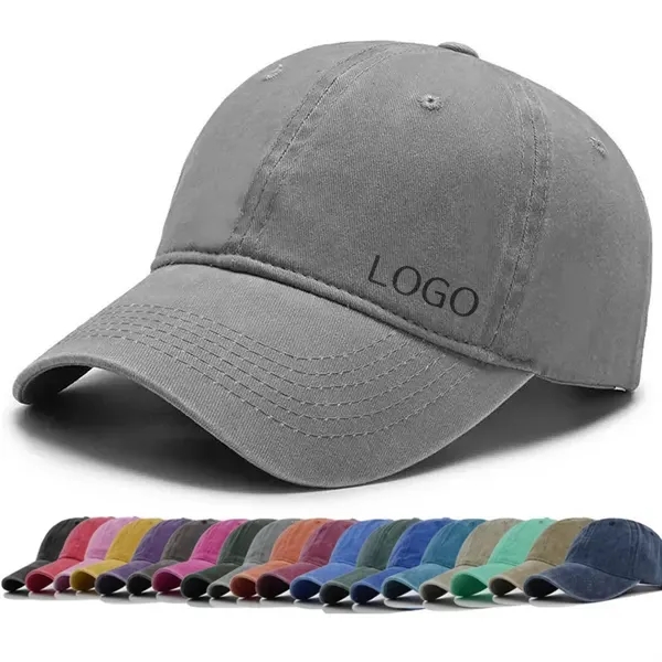 Cotton Vintage Washed Baseball Caps - Adjustable Fit 5