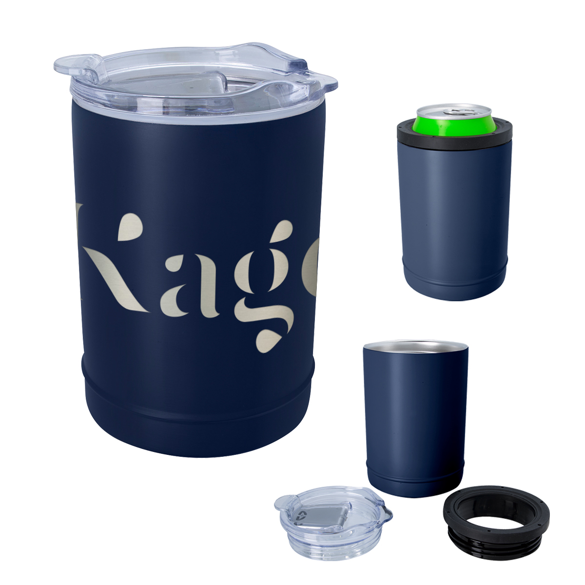 2-In-1 Full Laser Copper Insulated Beverage Holder and Tumbler 3