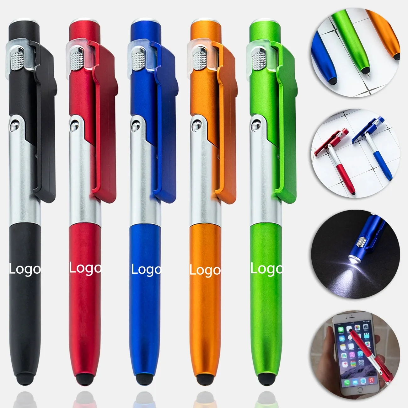 4 in 1 Touch Screen Capacitive Ballpoint Pens With LED Light 3