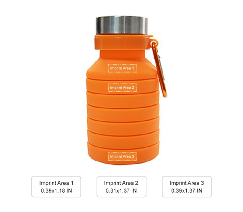 Collapsible Silicone Bottle, 16.9 oz. 5