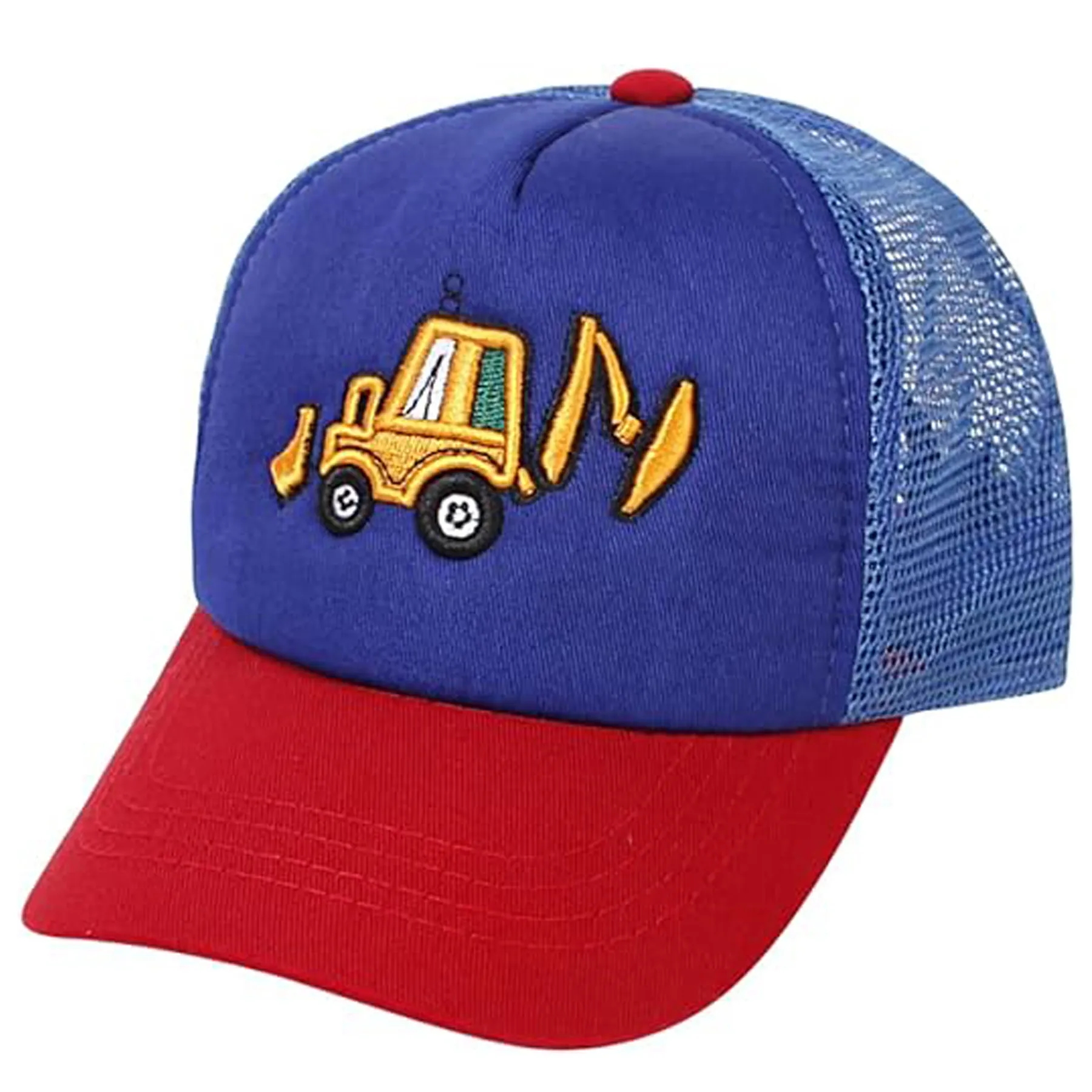 Cute Embroidery Excavator Kids Baseball Cap 2