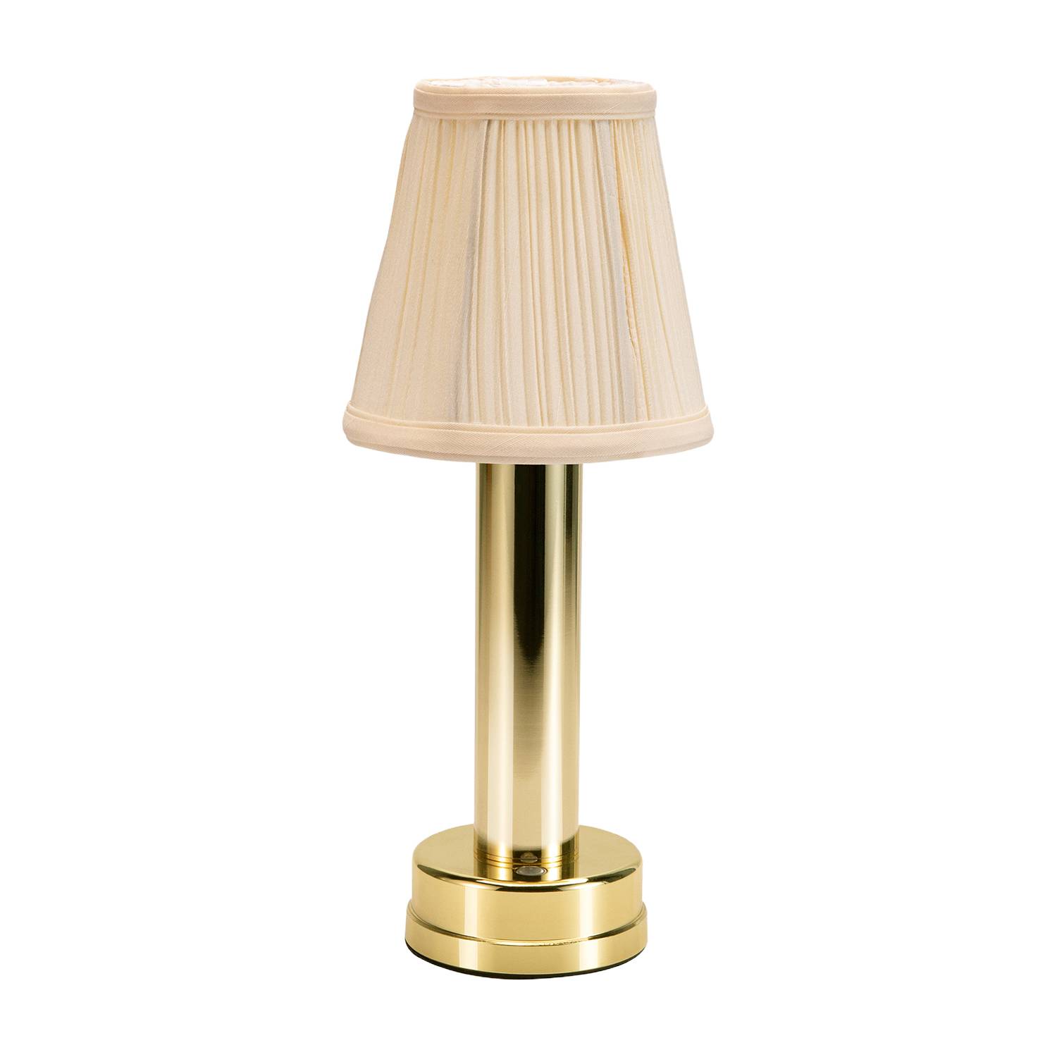 Metal Table Lamp Fabric Shade Rechargeable Ambiance 5