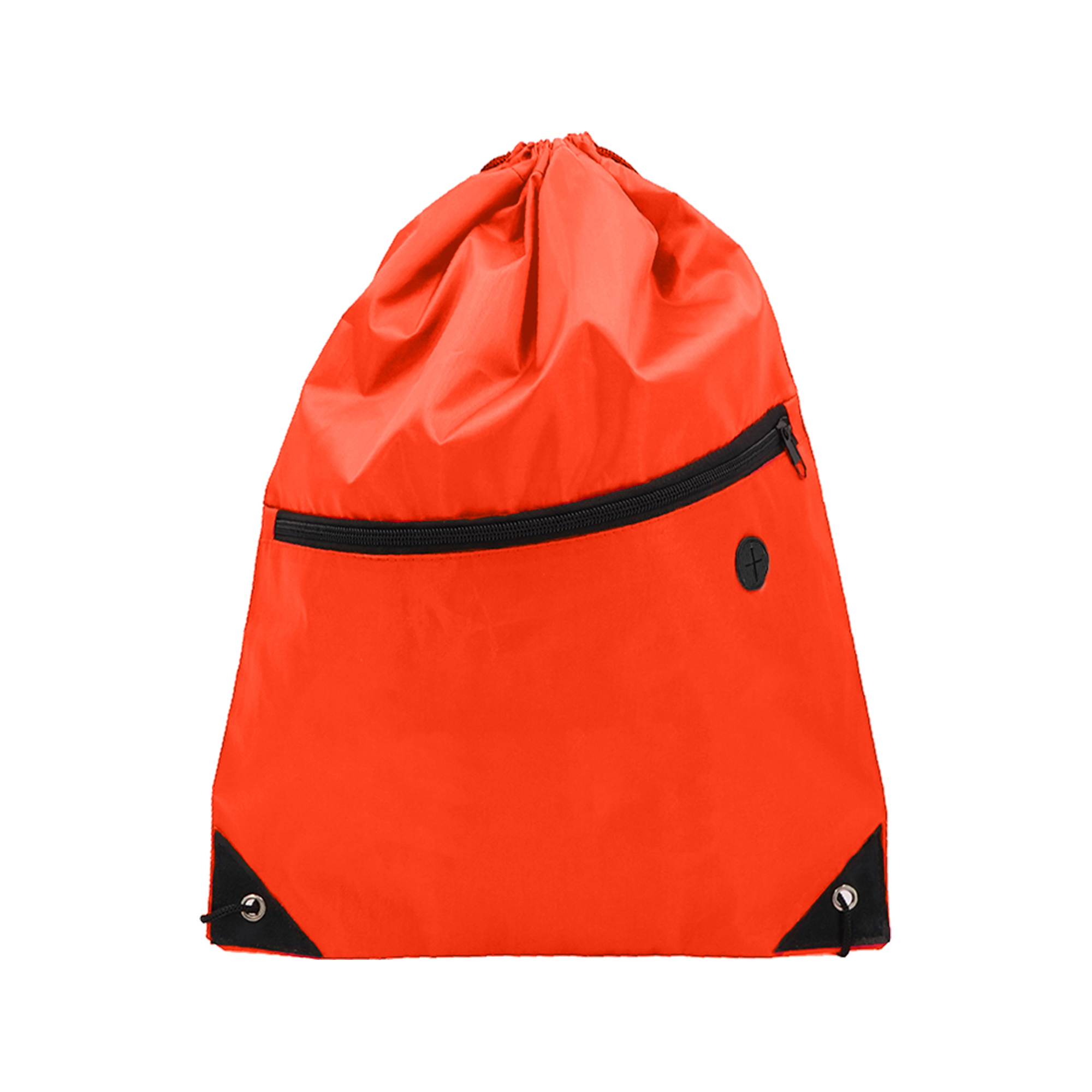 Foldable Drawstring Backpack with Zipper for Gym and Travel 5