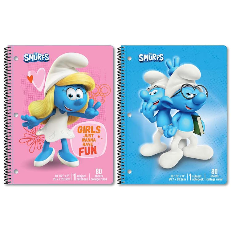 Smurfs Spiral Bound Notebooks - Assorted 1