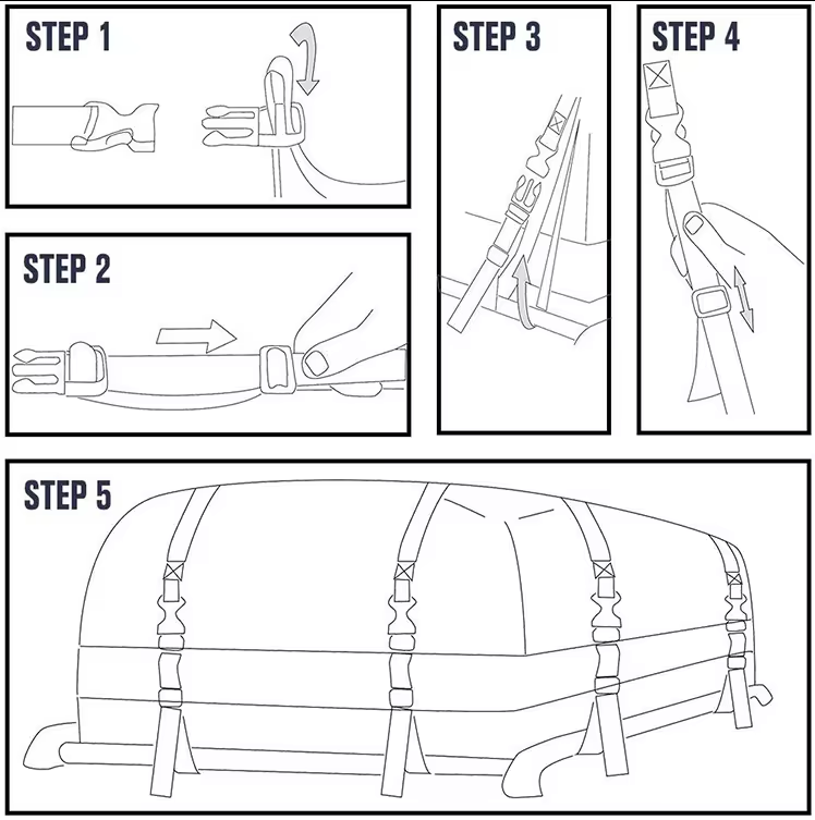 Folding Car Roof Top Bag 4