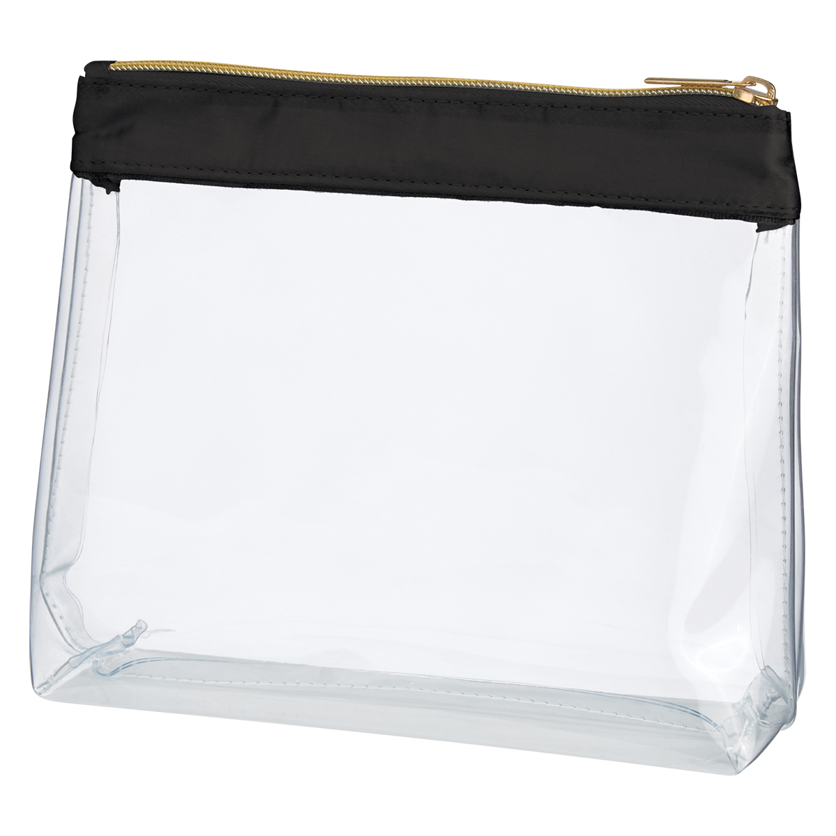 Sadie Satin Clear Cosmetic Bag 3