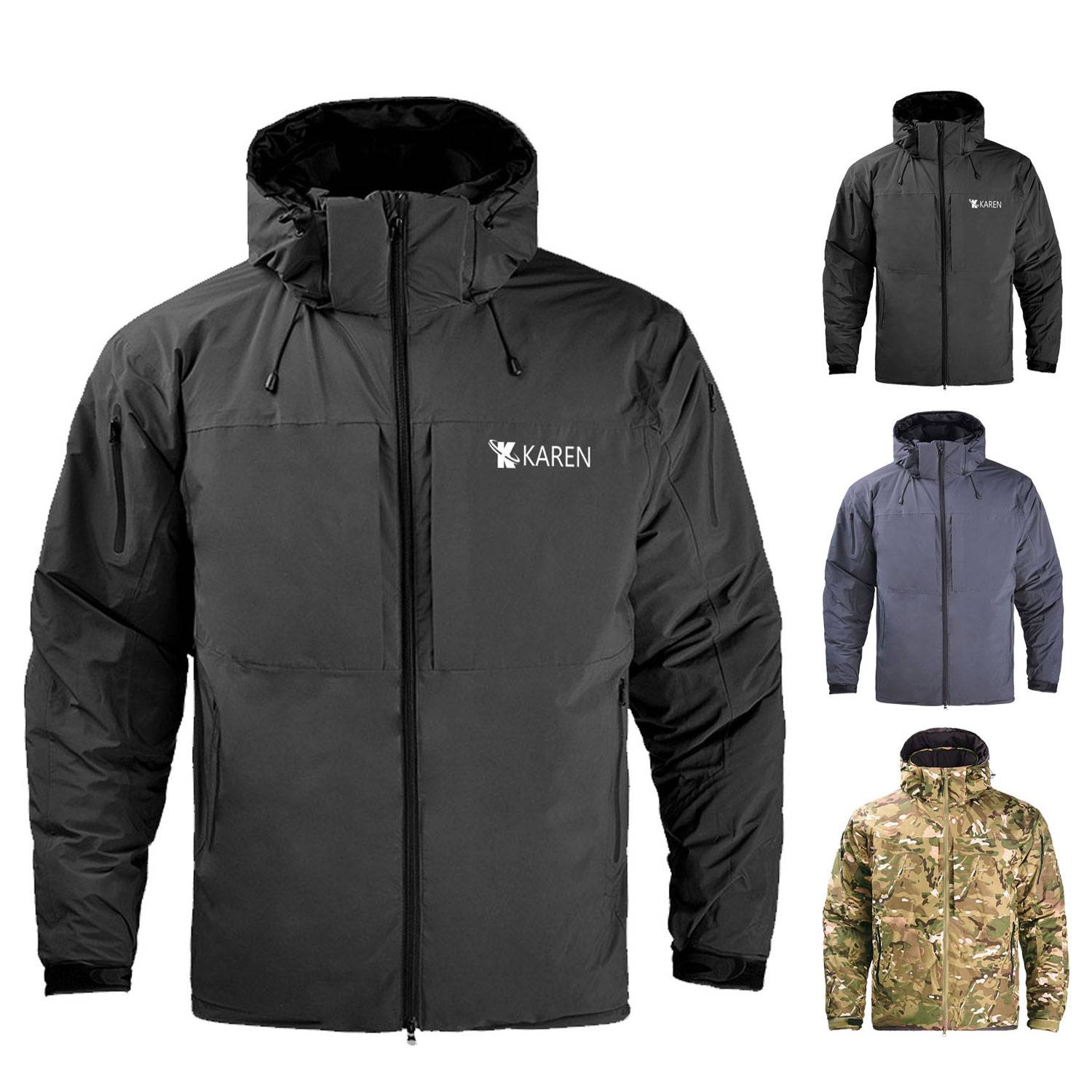 Windproof Outdoor Military Tactical Jacket Hooded Coat 2