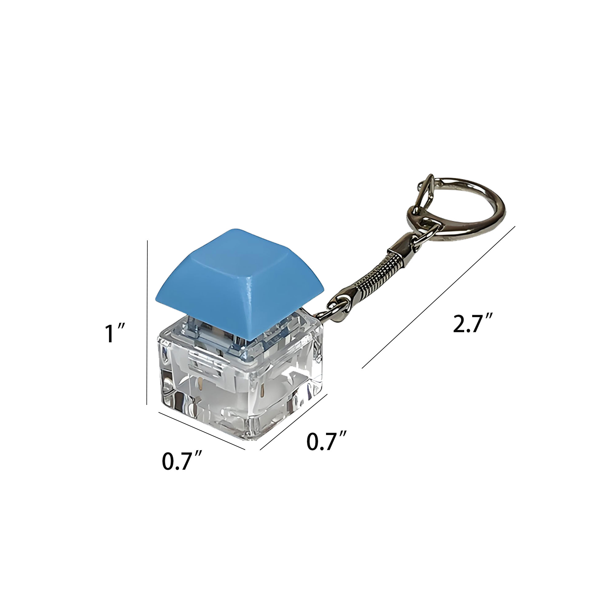 Mini Multi-Color Button Keychain 3