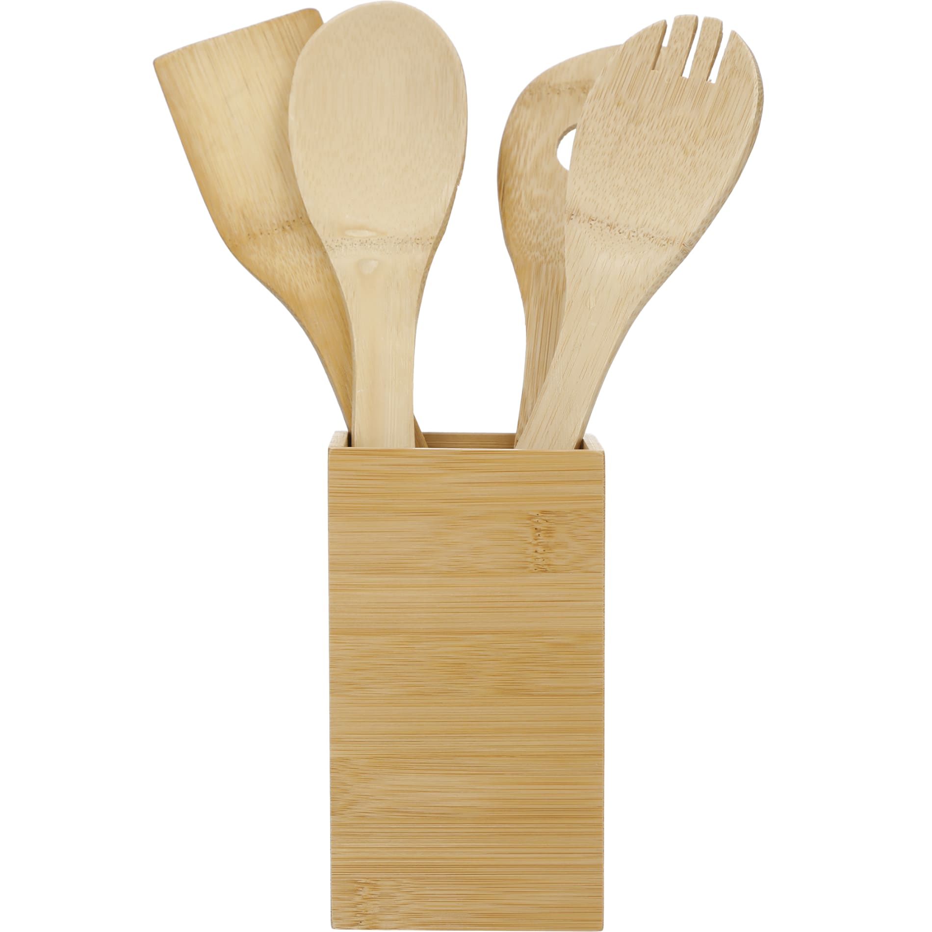 Bamboo 4-piece Kitchen Tool Set and Canister 33