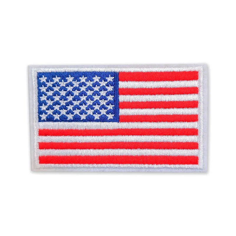 Custom Embroidered USA Flag Patches 1