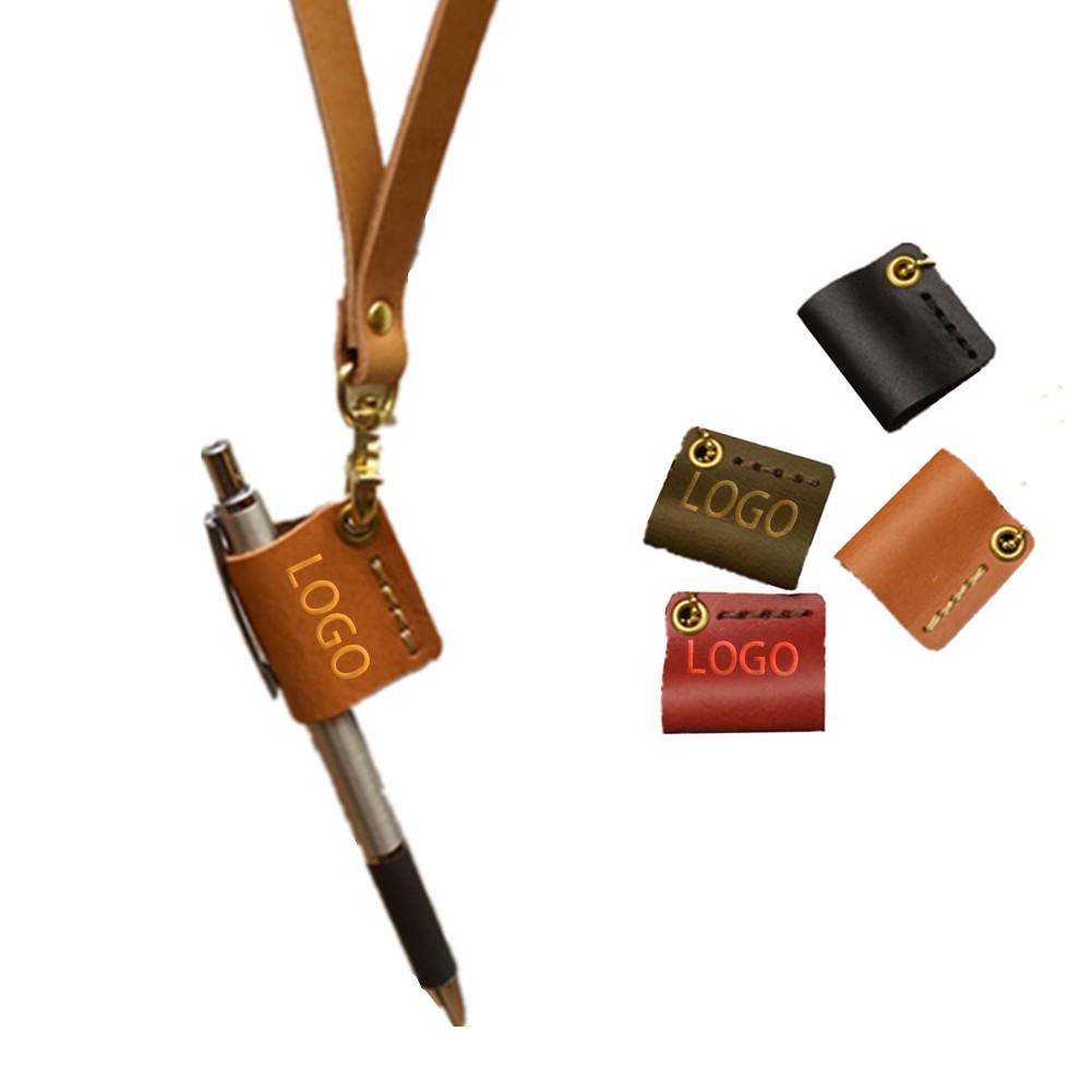 Leather Pen Holder With Lanyard 3