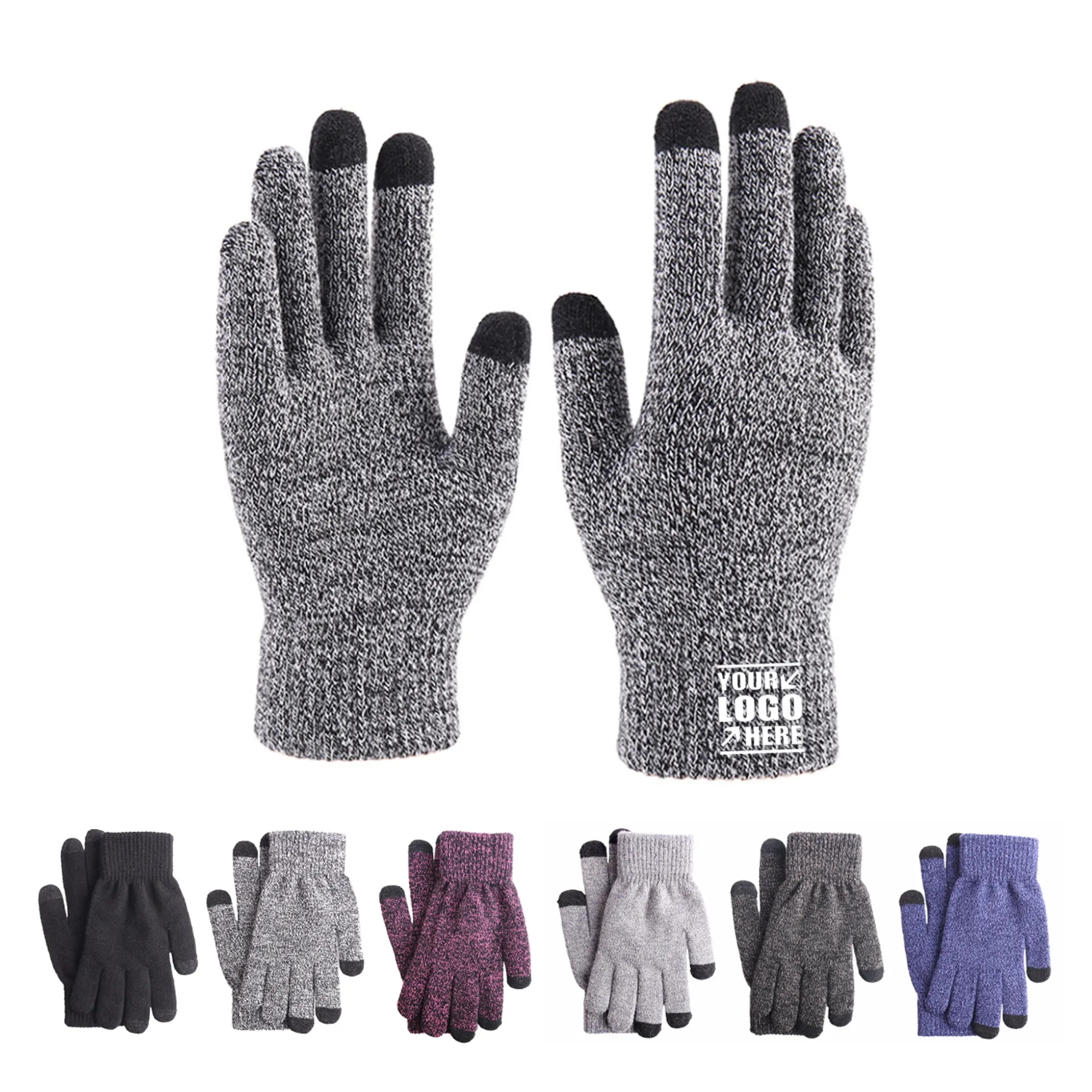 Touch Screen Warm Gloves with Thermal Soft Knit Lining 2