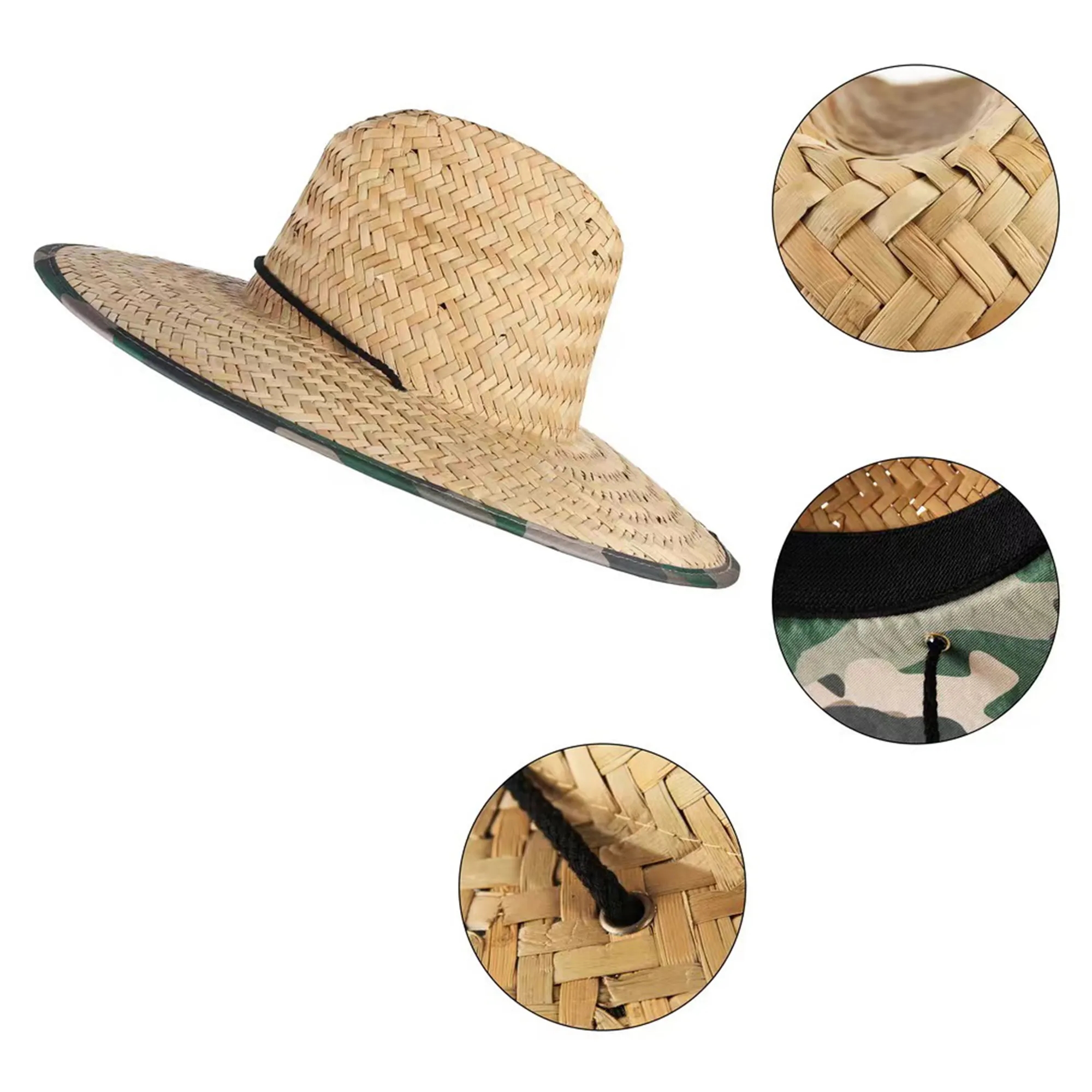 Sun Visors Lifeguard Straw Hat 2