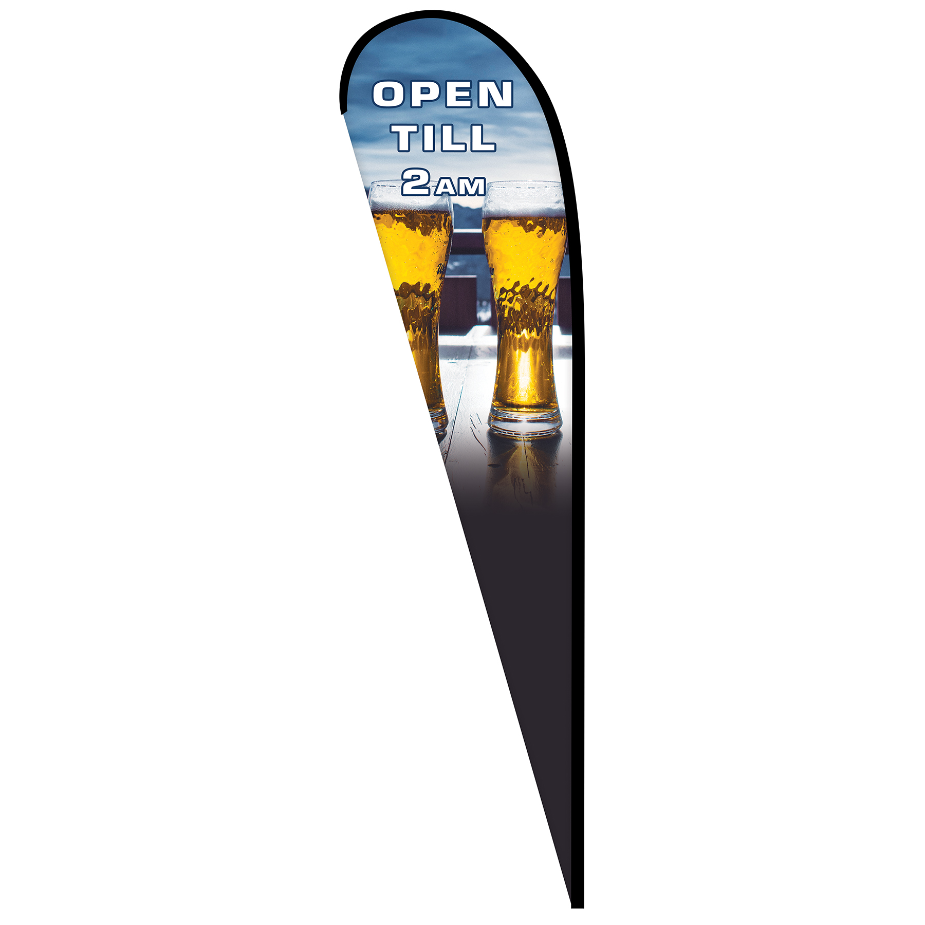 15' Double Sided Custom Portable Teardrop Banners 8