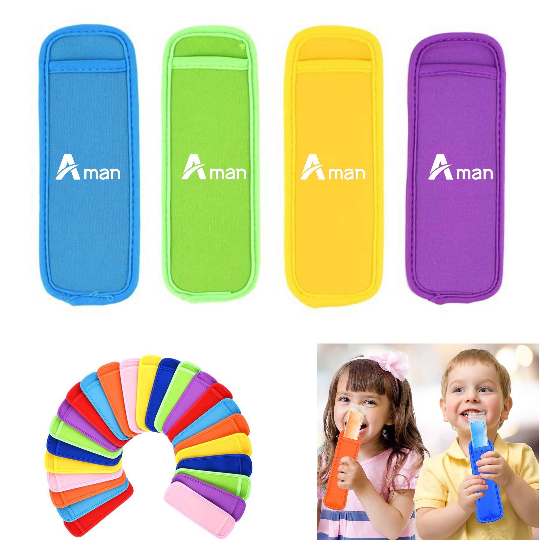 Reusable Popsicle Holders Ice Pop Sleeves 2