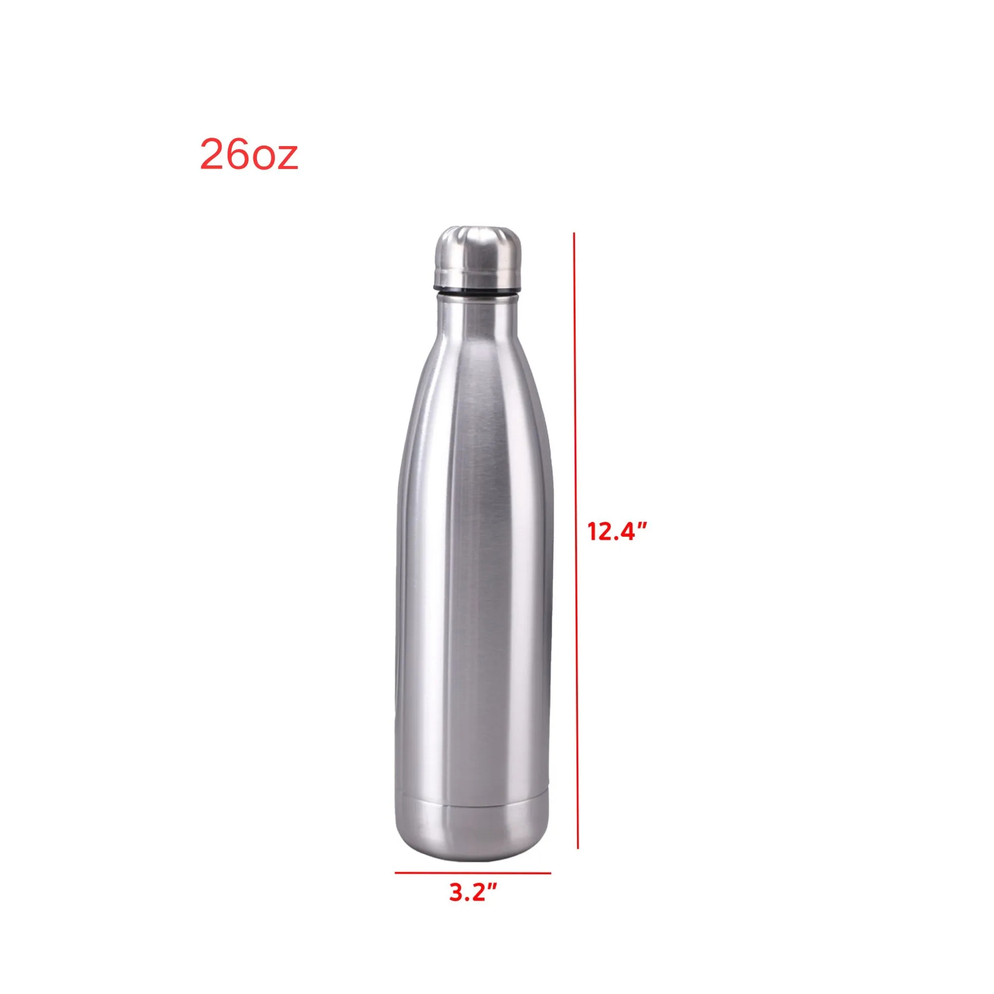 26 oz Stainless Steel Coke Bottle, custom water bottle with logo imprint 6