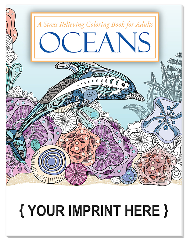 ADULT COLORING BOOK - Oceans Stress Relieving Coloring Book for Adults 5