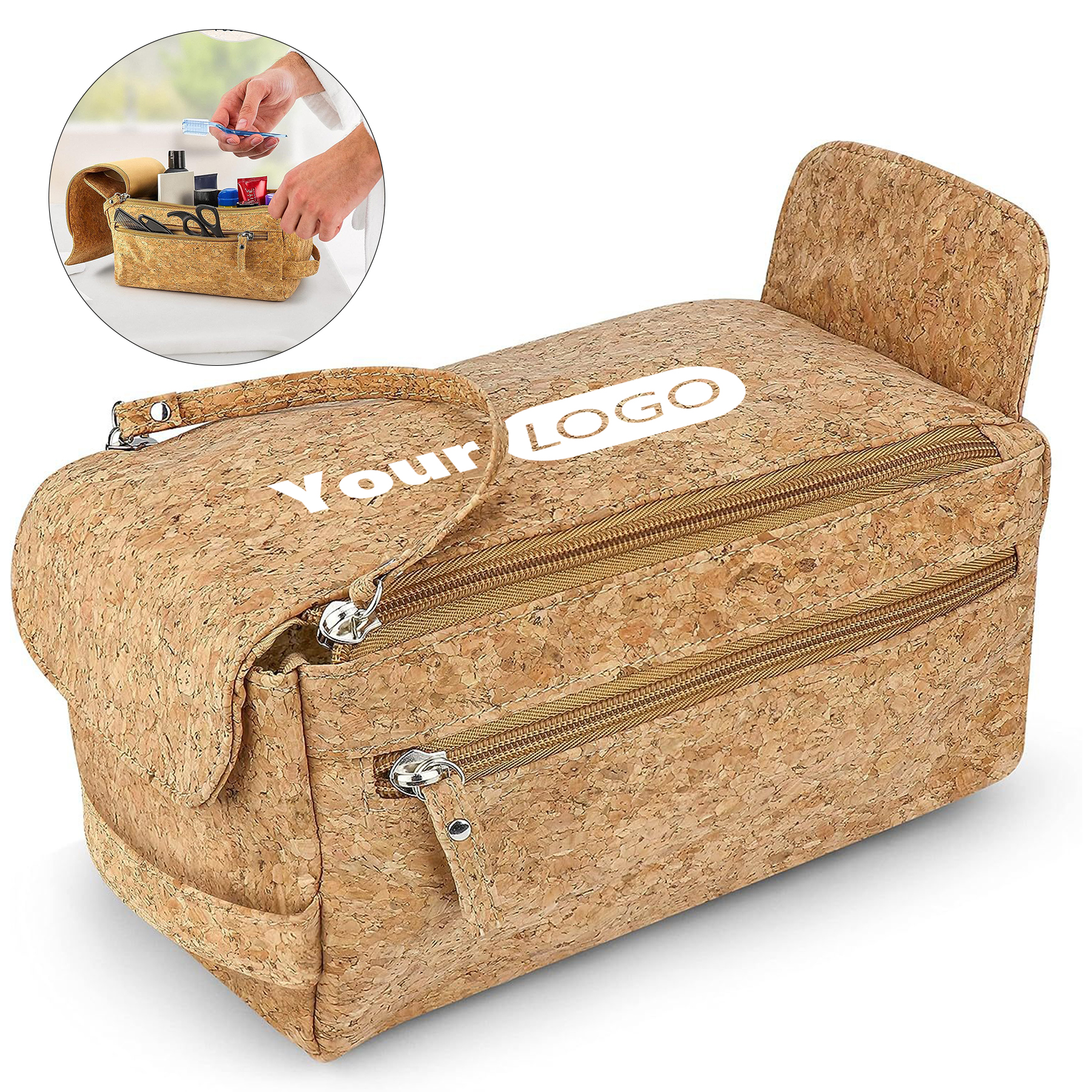Wood Business storage toiletries bag 2