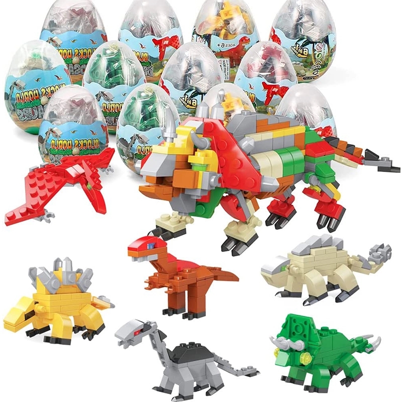 12Pcs Pre Filled Dinosaurs Building Blocks 2