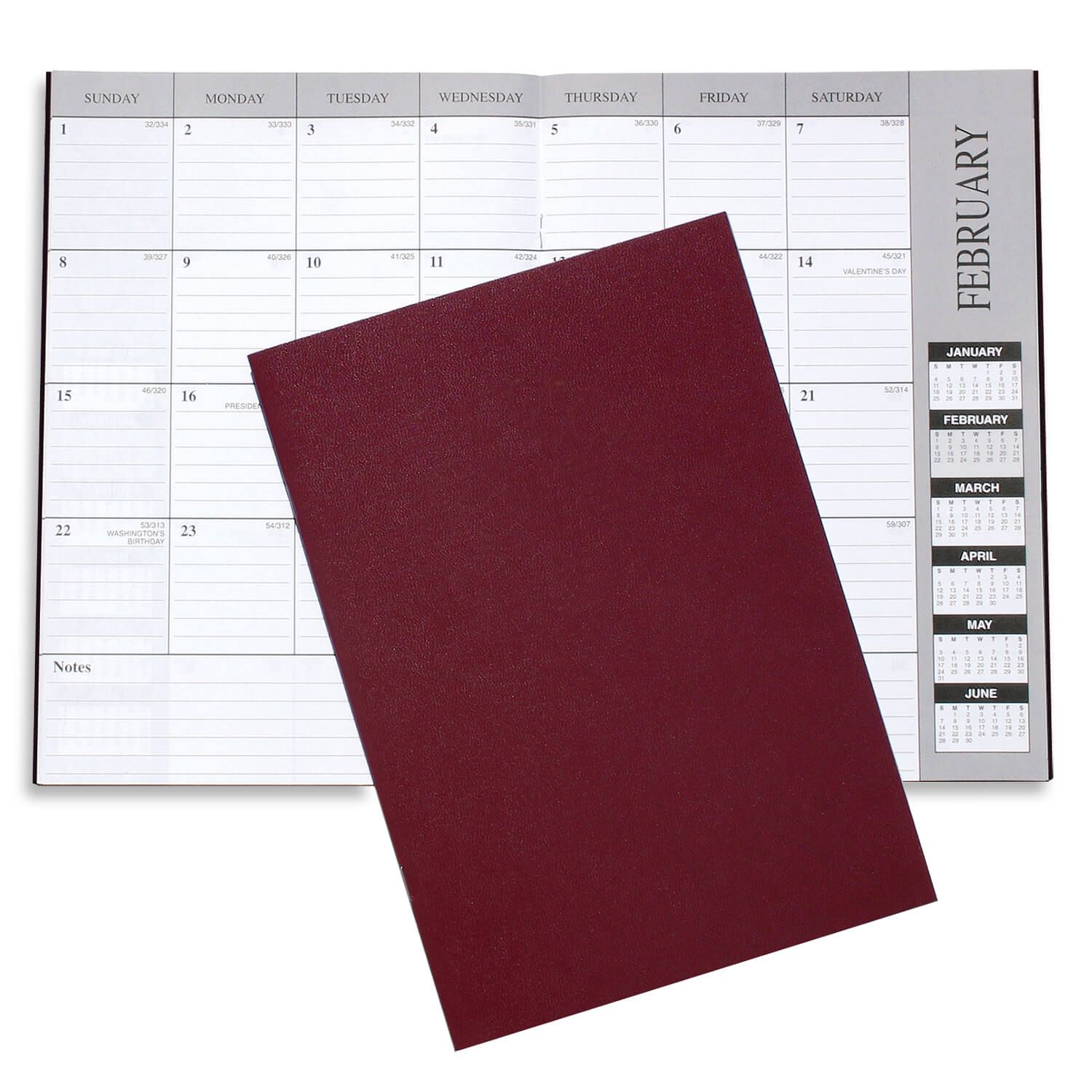 Academic Monthly Desk Planner - Leatherette 13
