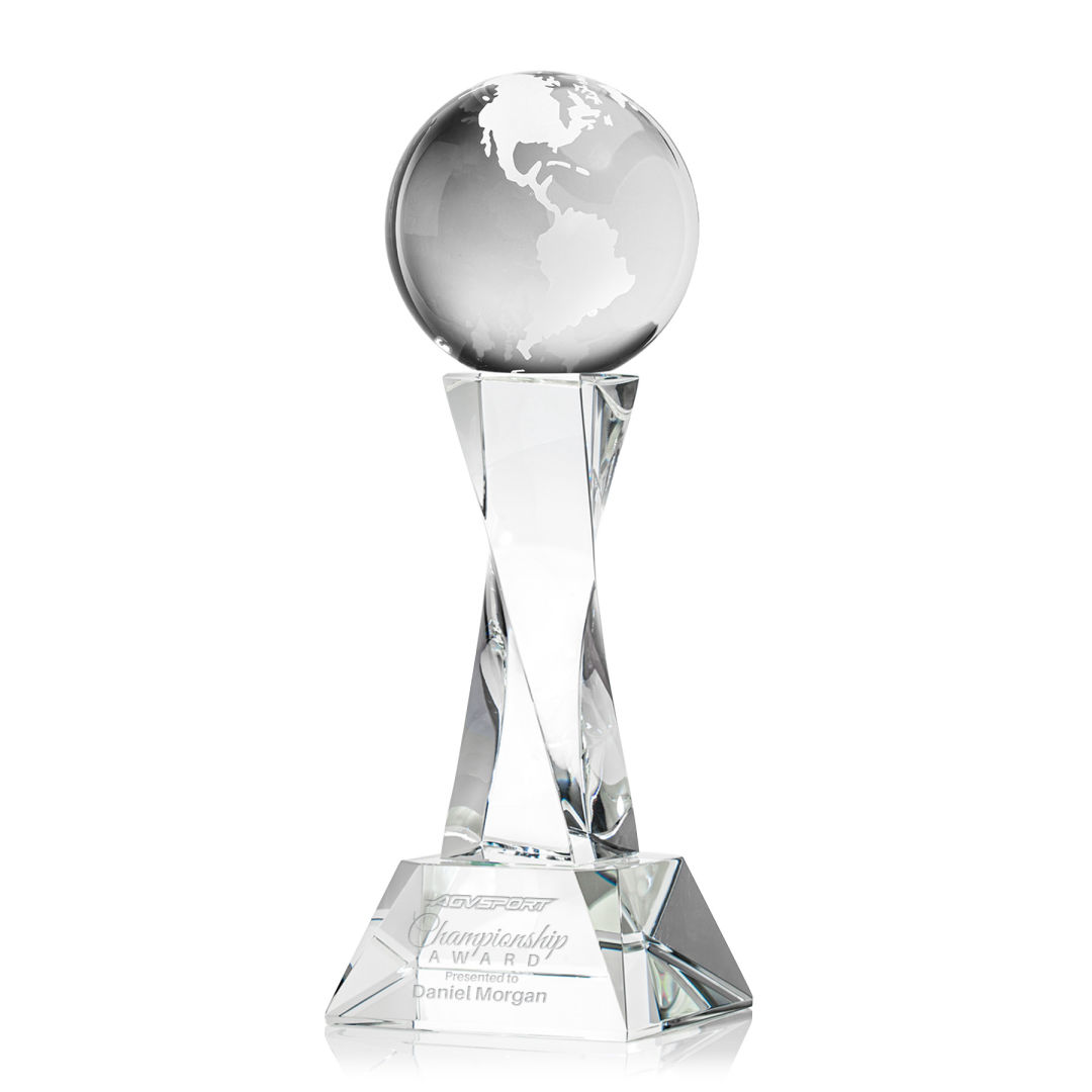 Globe Award on Langport Base - Clear