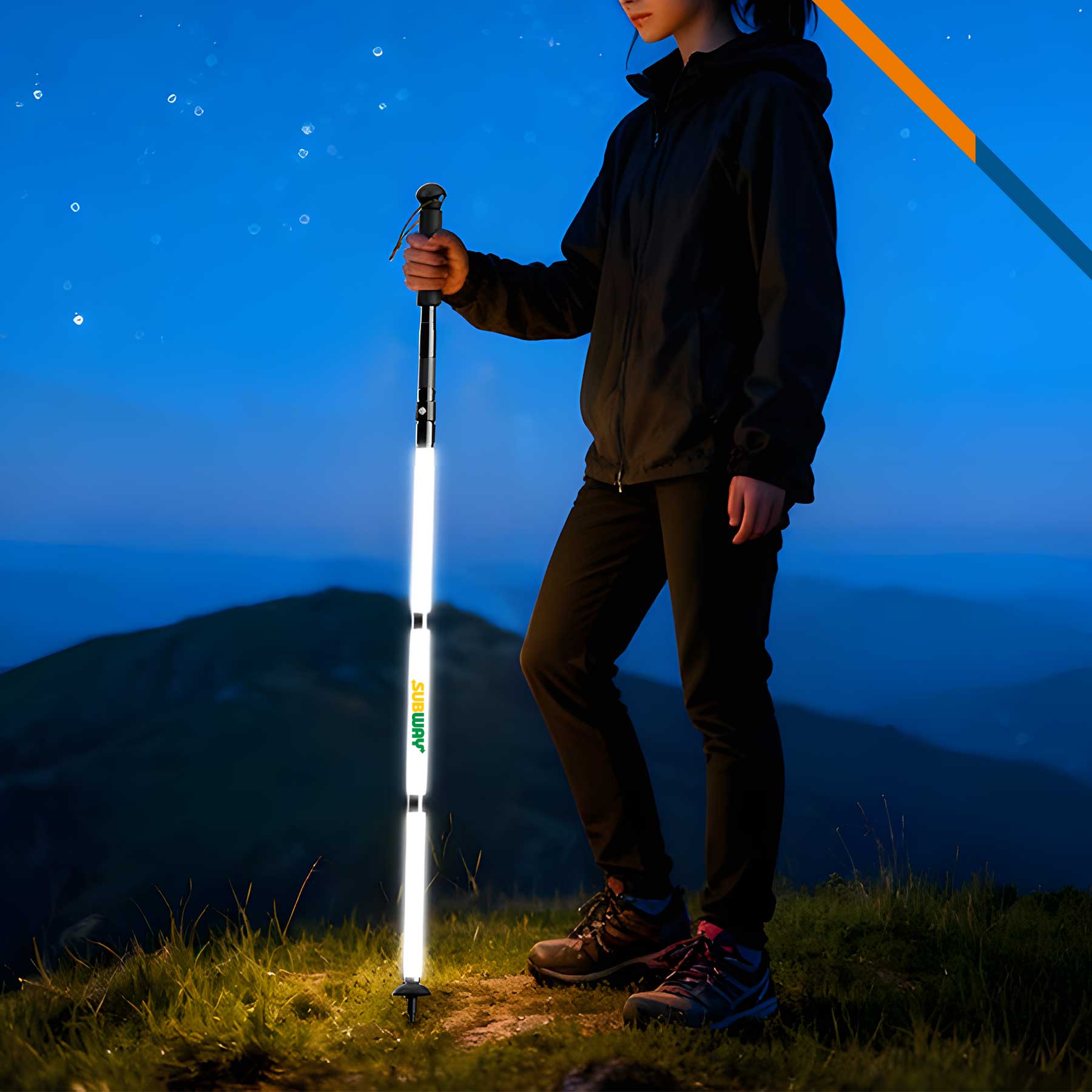 FreeGlow Collapsible LED Light Up Trekking Pole 7