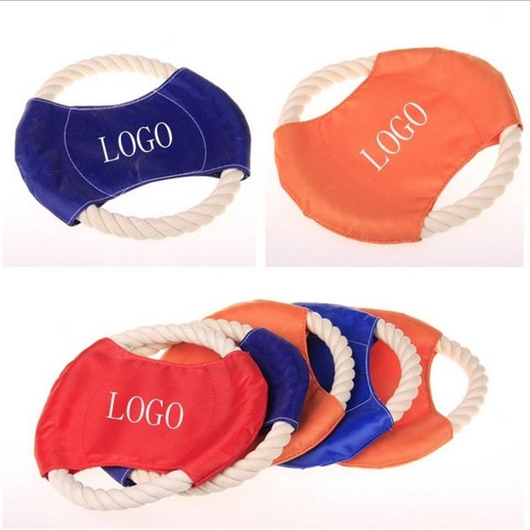 Cotton Rope Dog Flying Disk/ Pet Dog Training Toy 2